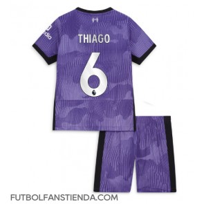 Liverpool Thiago Alcantara #6 Tercera Equipación Niños 2023-24 Manga Corta (+ Pantalones cortos)